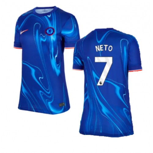 Chelsea Pedro Neto #7 Domaci Dres za Ženska 2024-25 Kratak Rukav